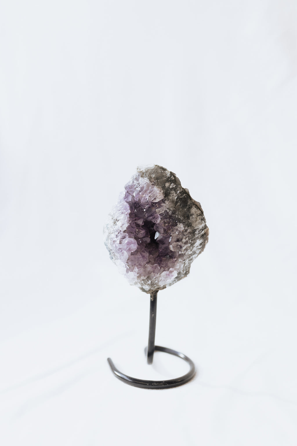 Amethyst Crystal on stand #B | Intuition • Peace • Spirituality