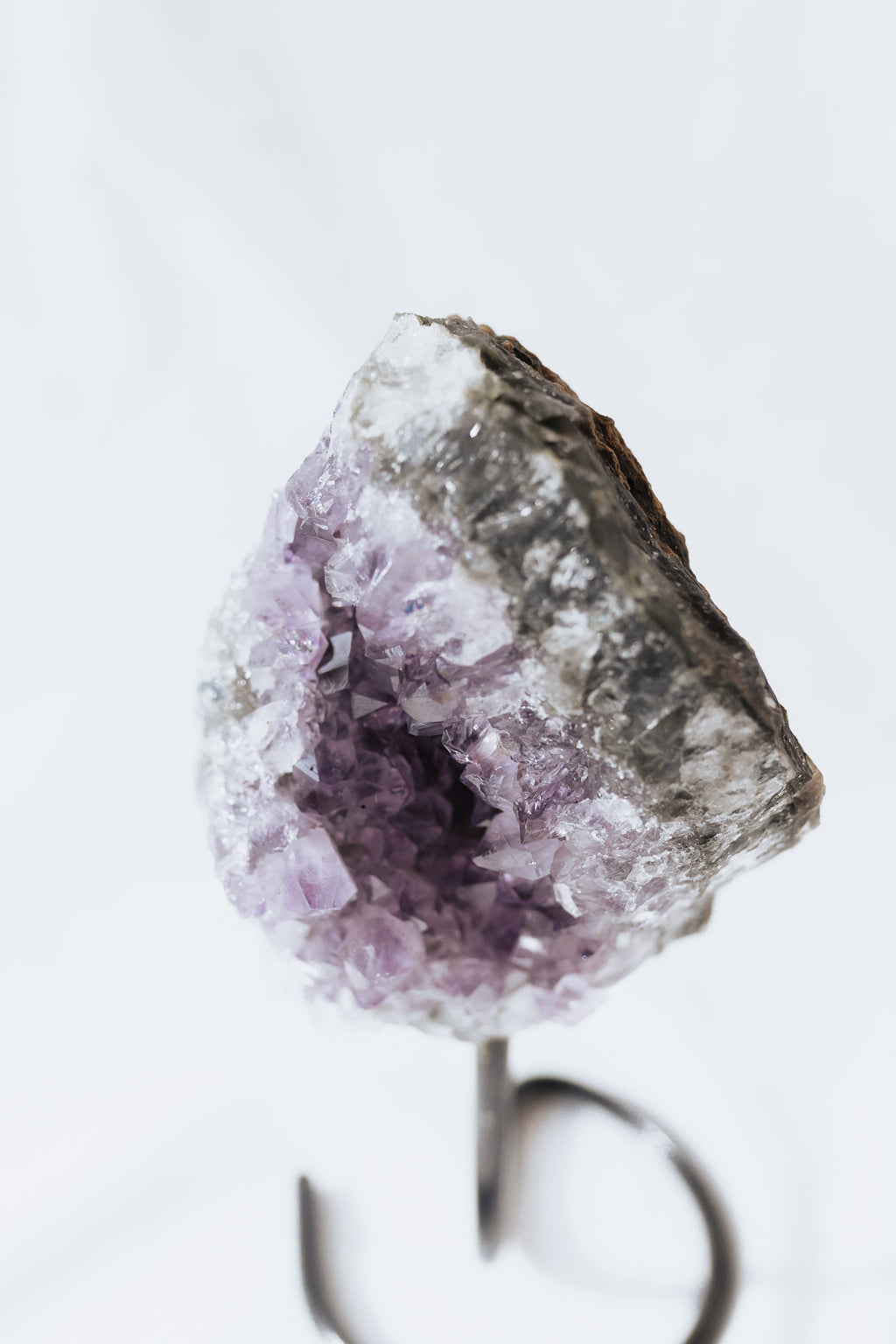 Amethyst Crystal on stand #B | Intuition • Peace • Spirituality