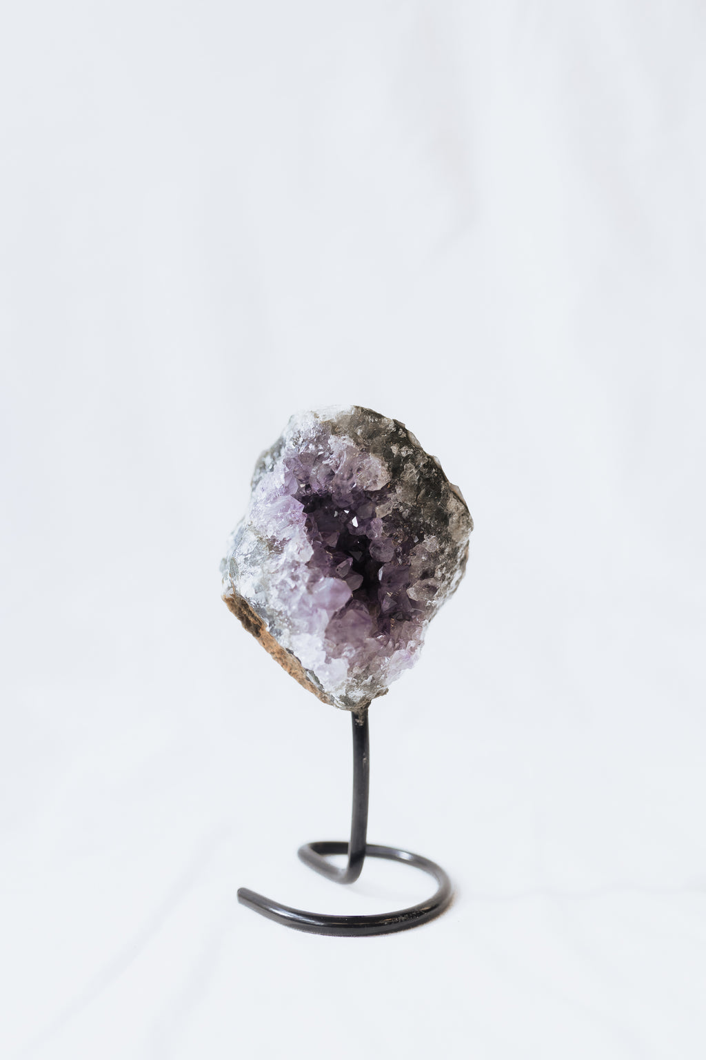 Amethyst Crystal on stand #B | Intuition • Peace • Spirituality