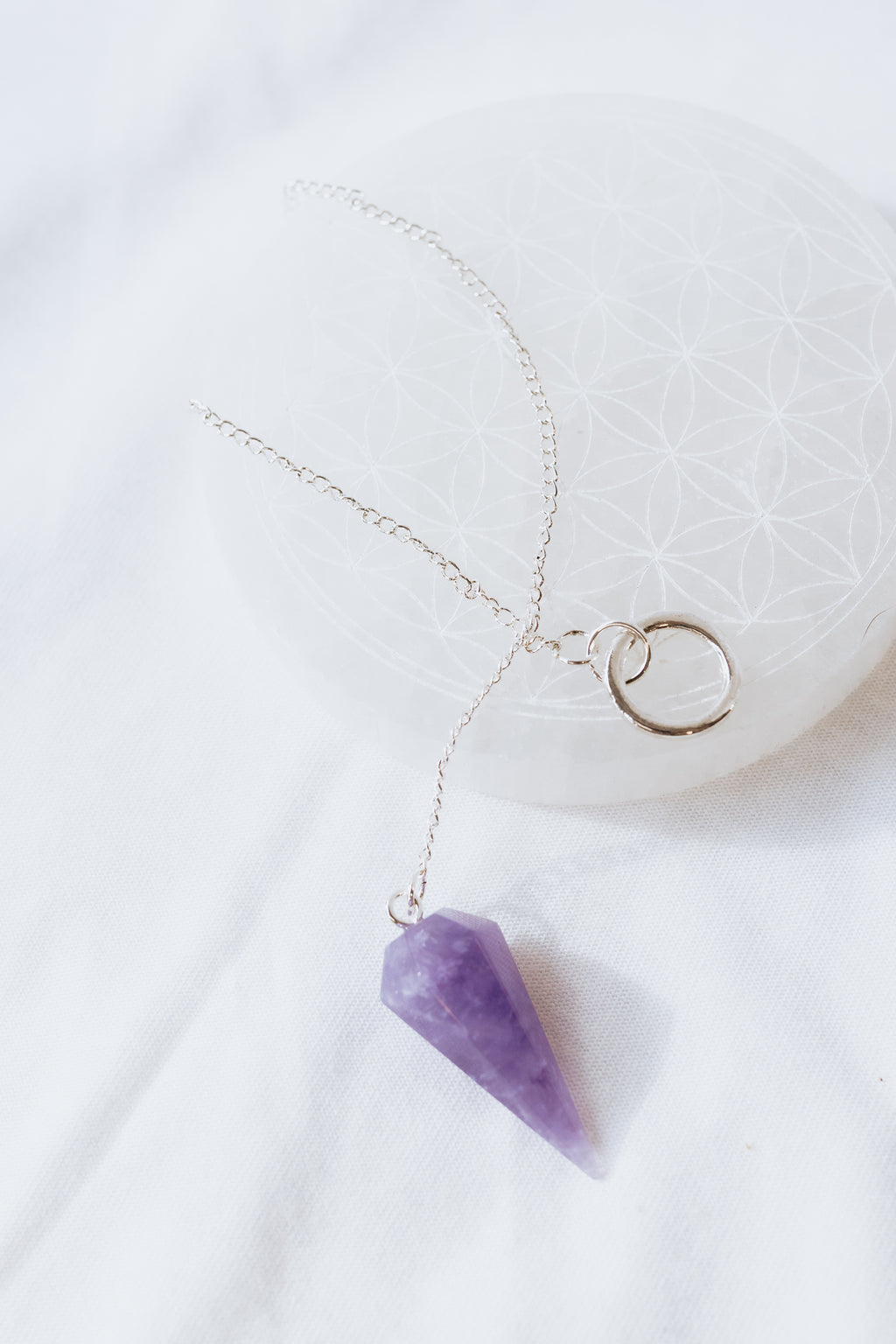 Amethyst Crystal Pendulum | Intuition • Peace • Spirituality
