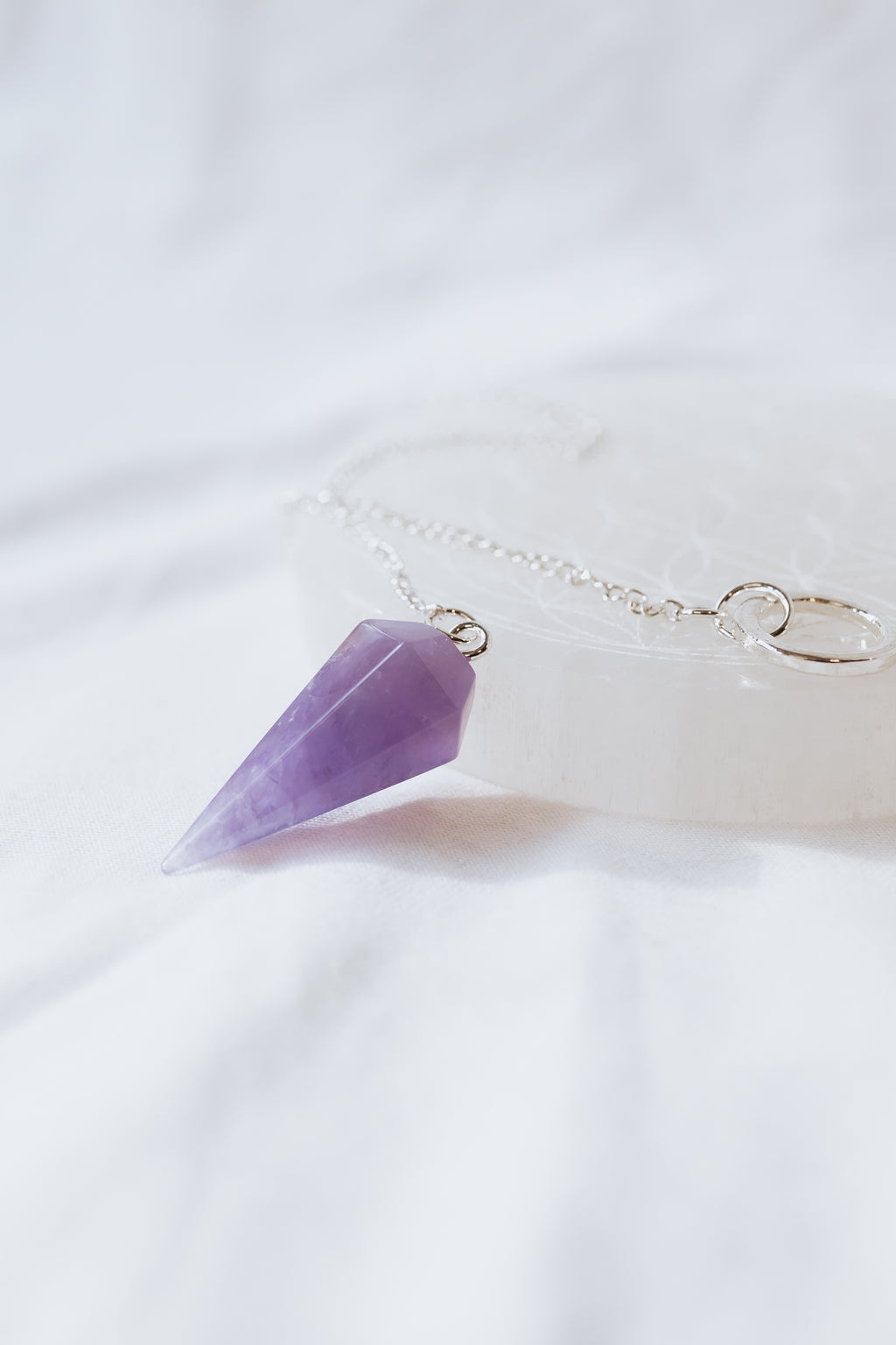 Amethyst Crystal Pendulum | Intuition • Peace • Spirituality