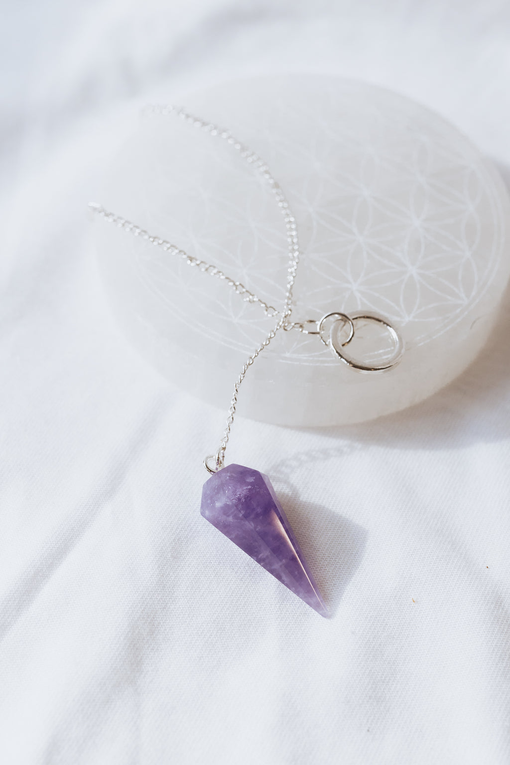 Amethyst Crystal Pendulum | Intuition • Peace • Spirituality