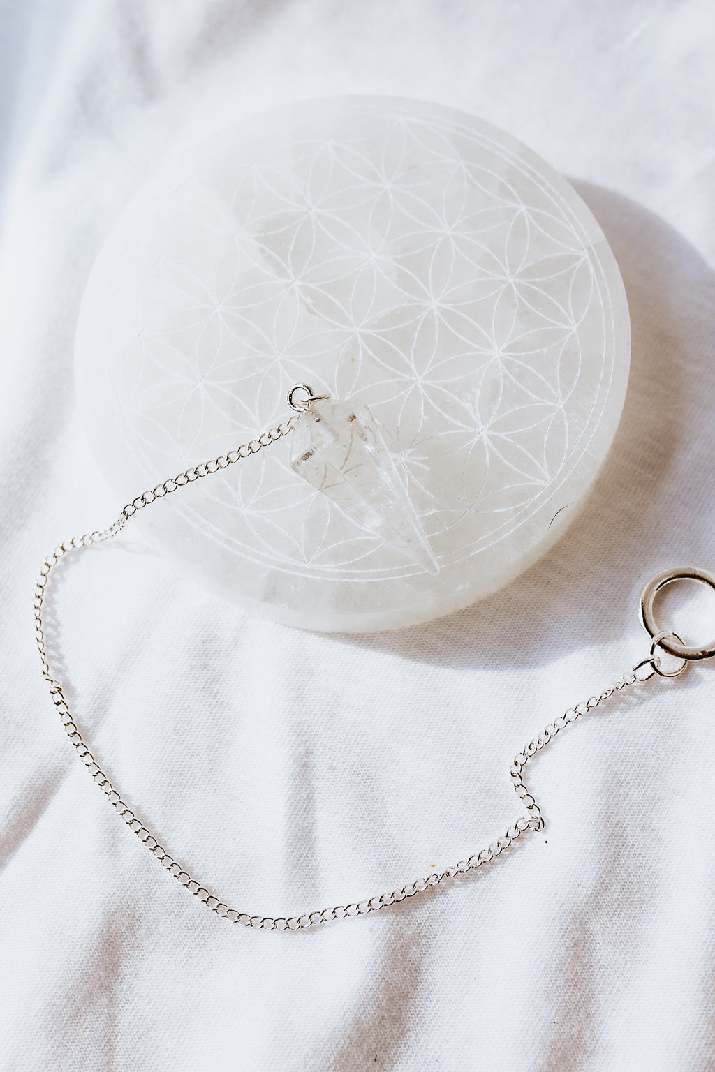 Clear Quartz Crystal Pendulum | Clarity • Amplification • Alignment