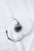 Rainbow Fluorite Crystal Pendant with adjustable cord | Clarity • Focus • Alignment