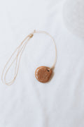 Peach Moonstone Crystal Pendant with adjustable cord | Intuition • Nurturing • Harmony