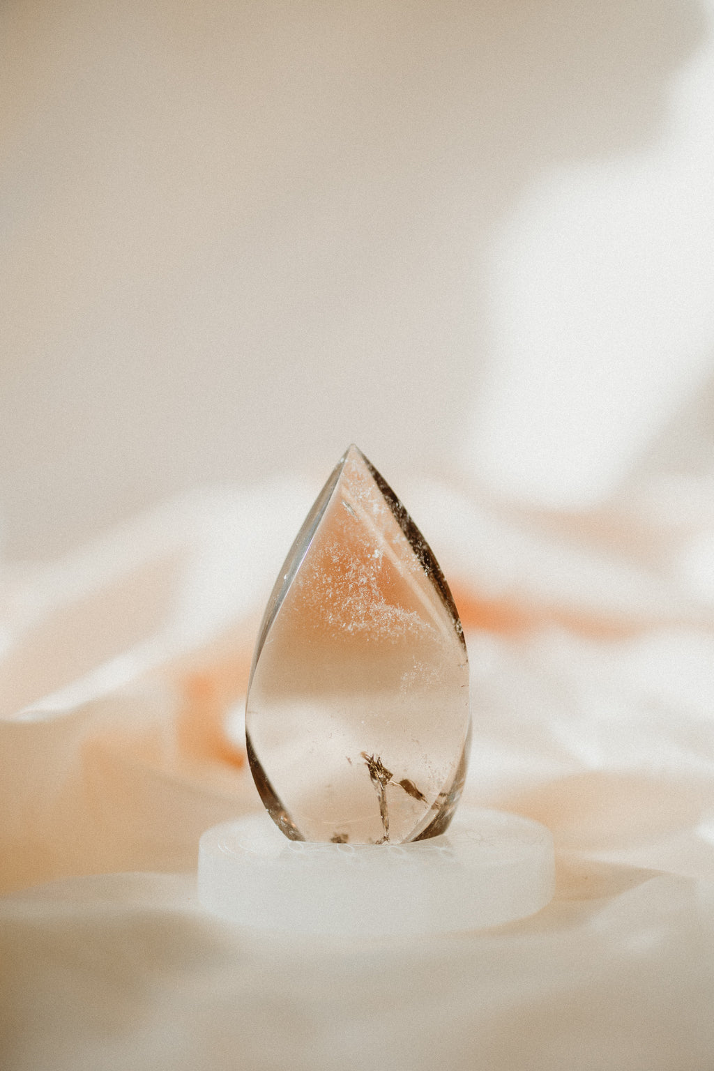 Smoky Quartz Crystal Flame #4 | Grounding • Protection • Release