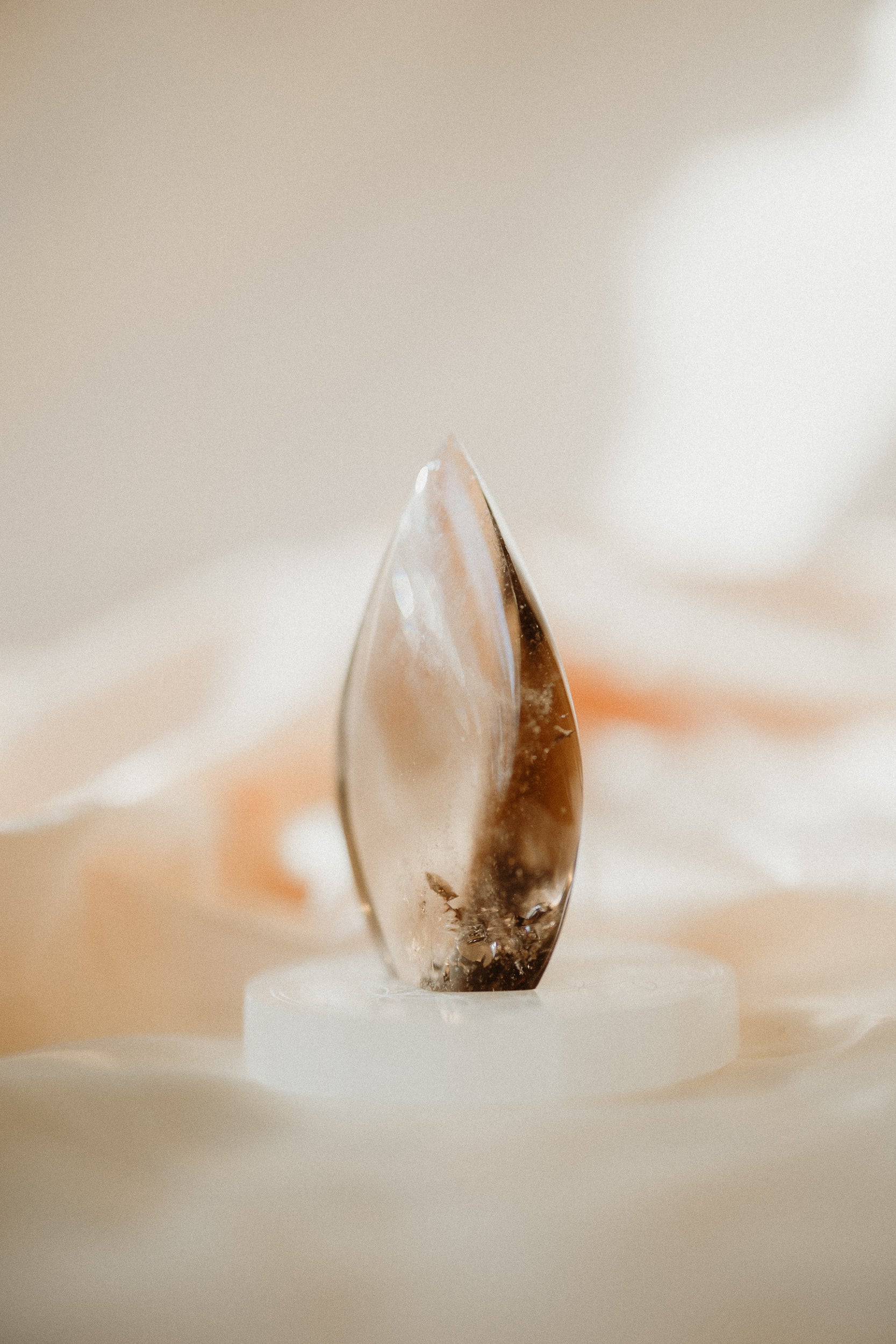 Smoky Quartz Crystal Flame #4 | Grounding • Protection • Release
