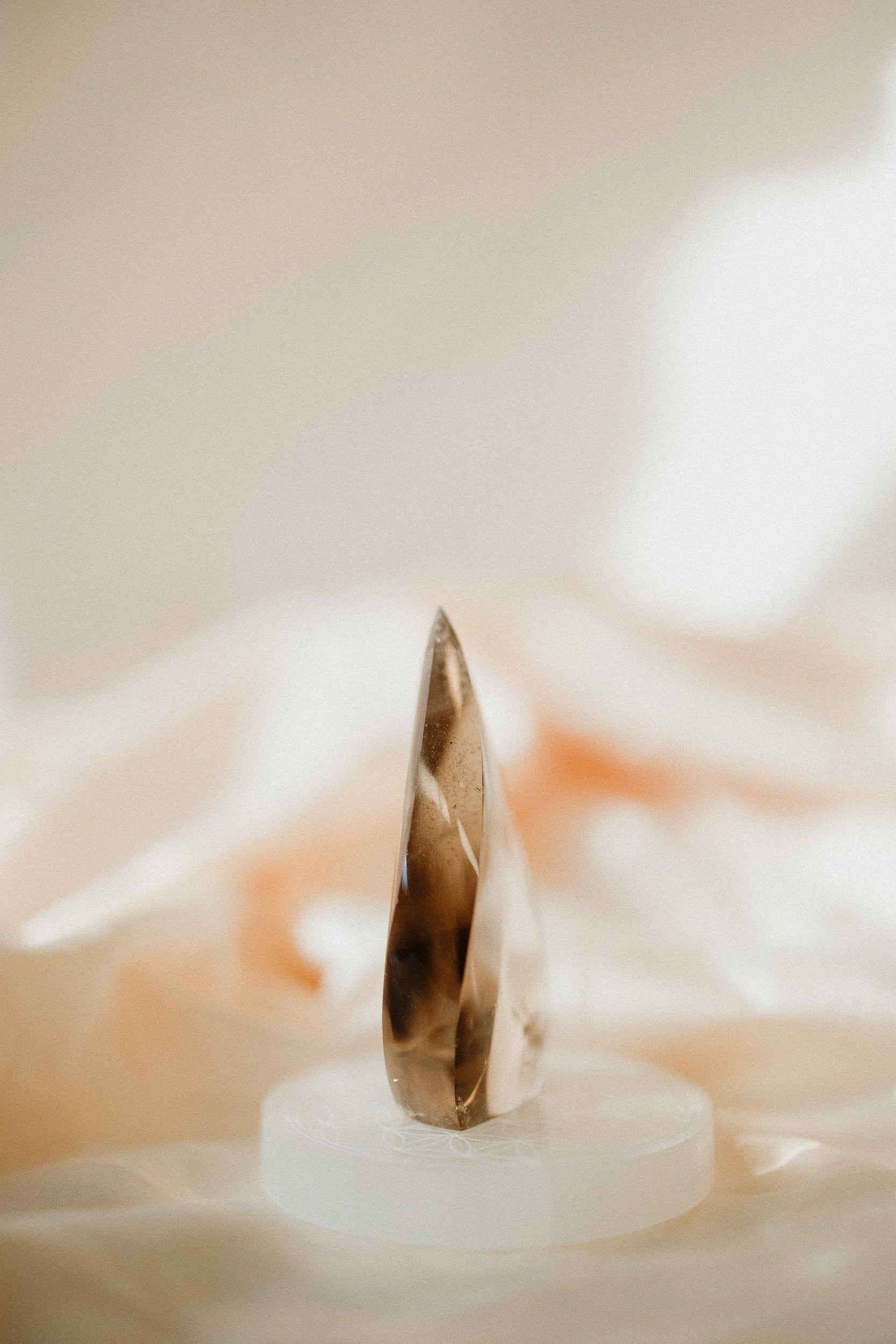 Smoky Quartz Crystal Flame #4 | Grounding • Protection • Release