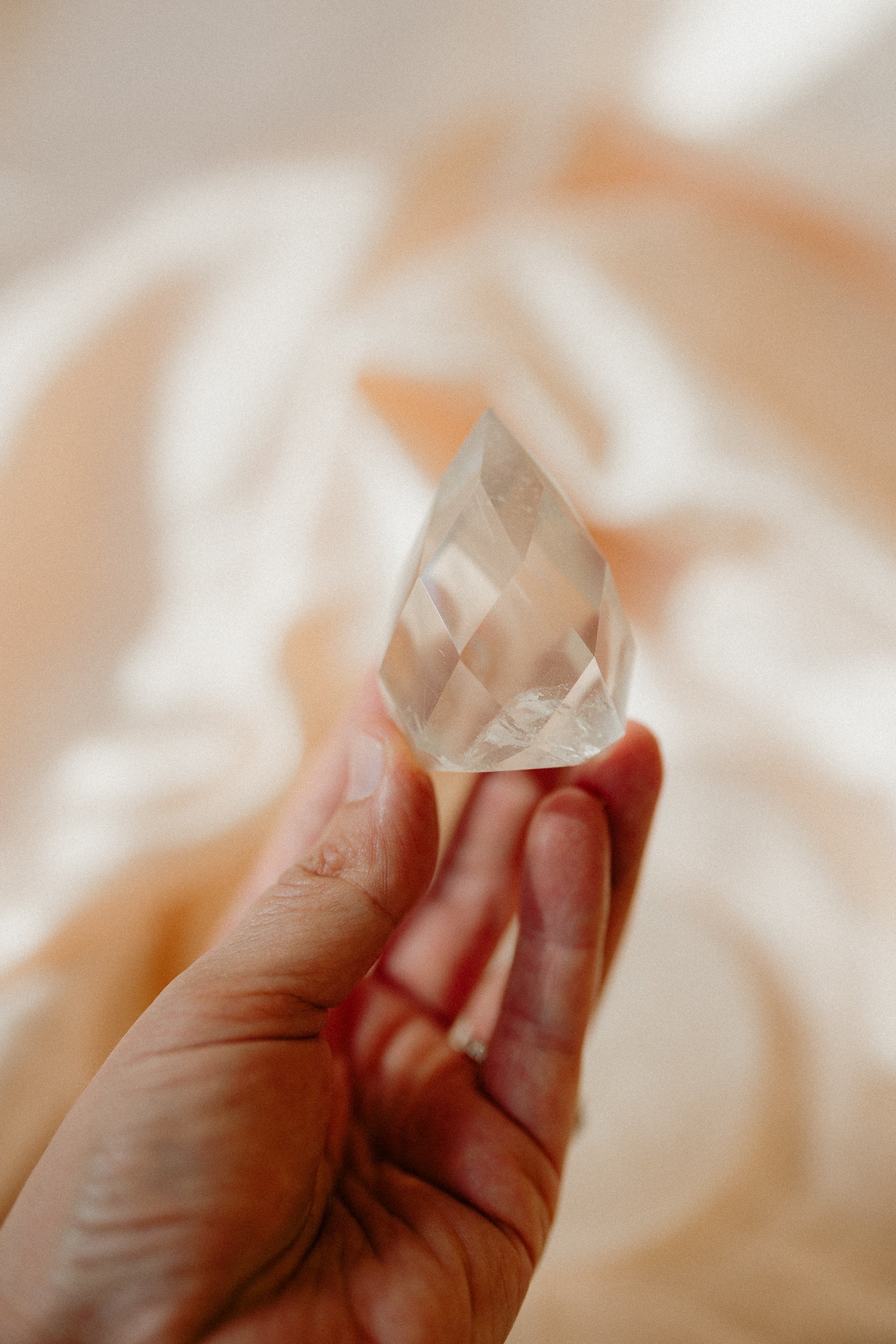 Smoky Quartz Crystal Faceted Flame #6 | Grounding • Protection • Release