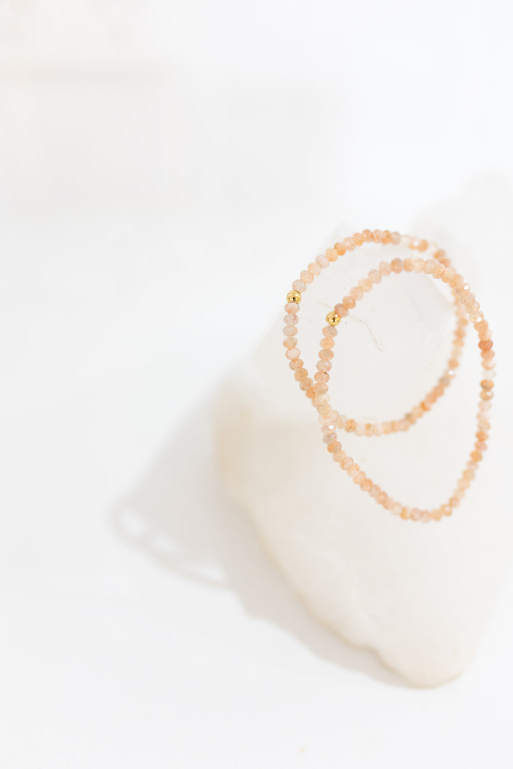 Sunstone 4mm Faceted Crystal Bracelet | Joy • Vitality • Leadership